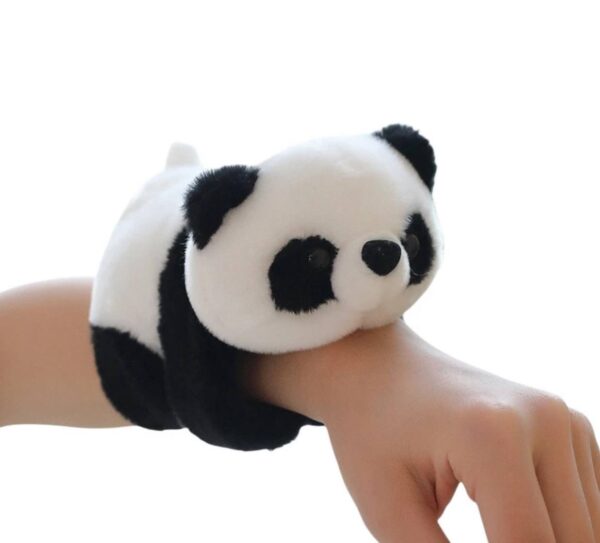 Peluche de panda abrazable muñequera