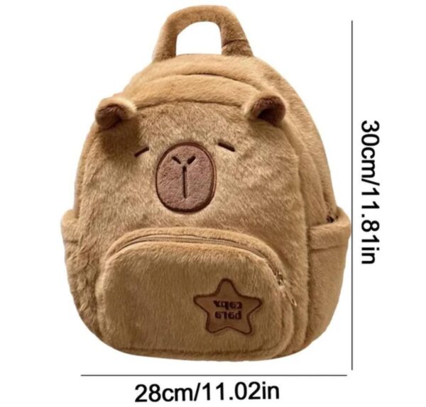 Mochila capybara de felpa - Imagen 3