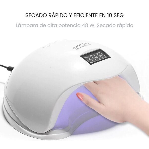 Lámpara Led Secador De Uñas Profesional SUN uv 48w - Imagen 3