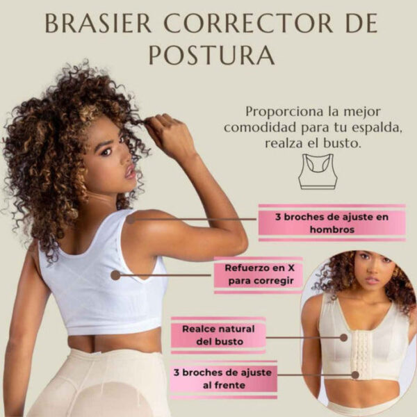 Brasier corrector de postura para realce - Imagen 2